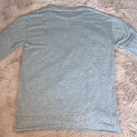 PacSun Men's Gray Basic Layered Long Sleeve Layering Boxy Fit Shirt Medium - Picture 7 of 9